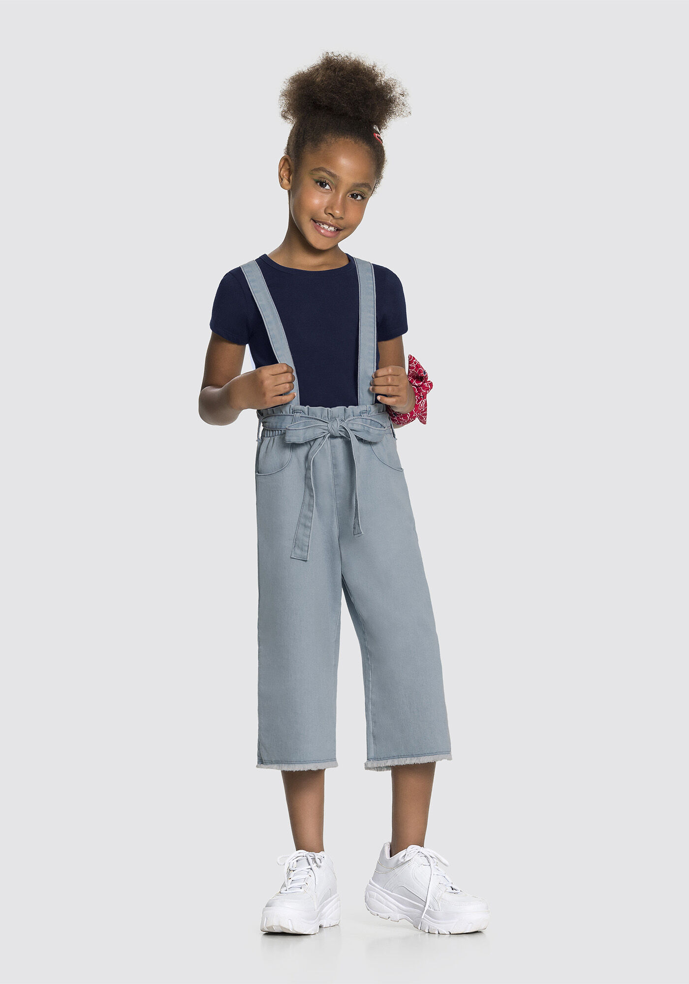 Calça pantacourt jeans infantil new arrivals