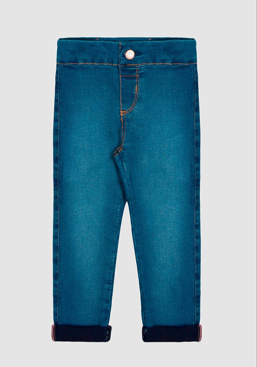 Calça Jeans Infantil Menina Skinny Estique-se, JEANS, large.