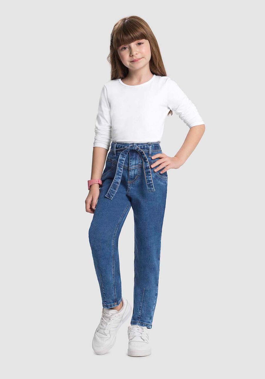 Calça Jeans Mommy Feminina com Cinto