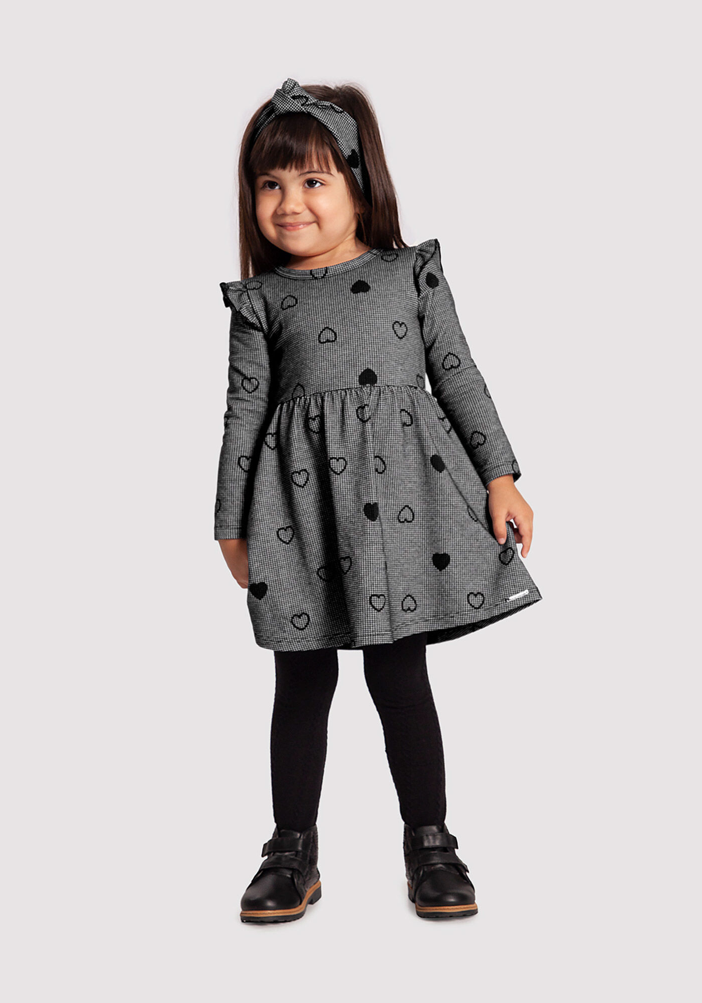 Vestido shop frio infantil