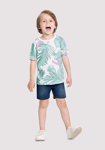Camiseta Infantil Menino em Malha Estampada, FRESCOR OFF, large.
