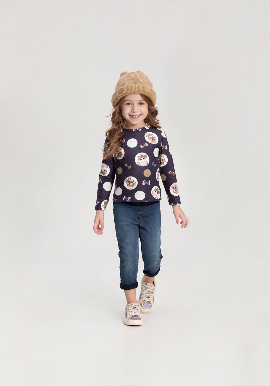 Calça Jeans Skinny Menina Com Elastano E Cintura Ajustável, JEANS. Calça Jeans Skinny Menina Com Elastano E Cintura Ajustável, JEANS, large.