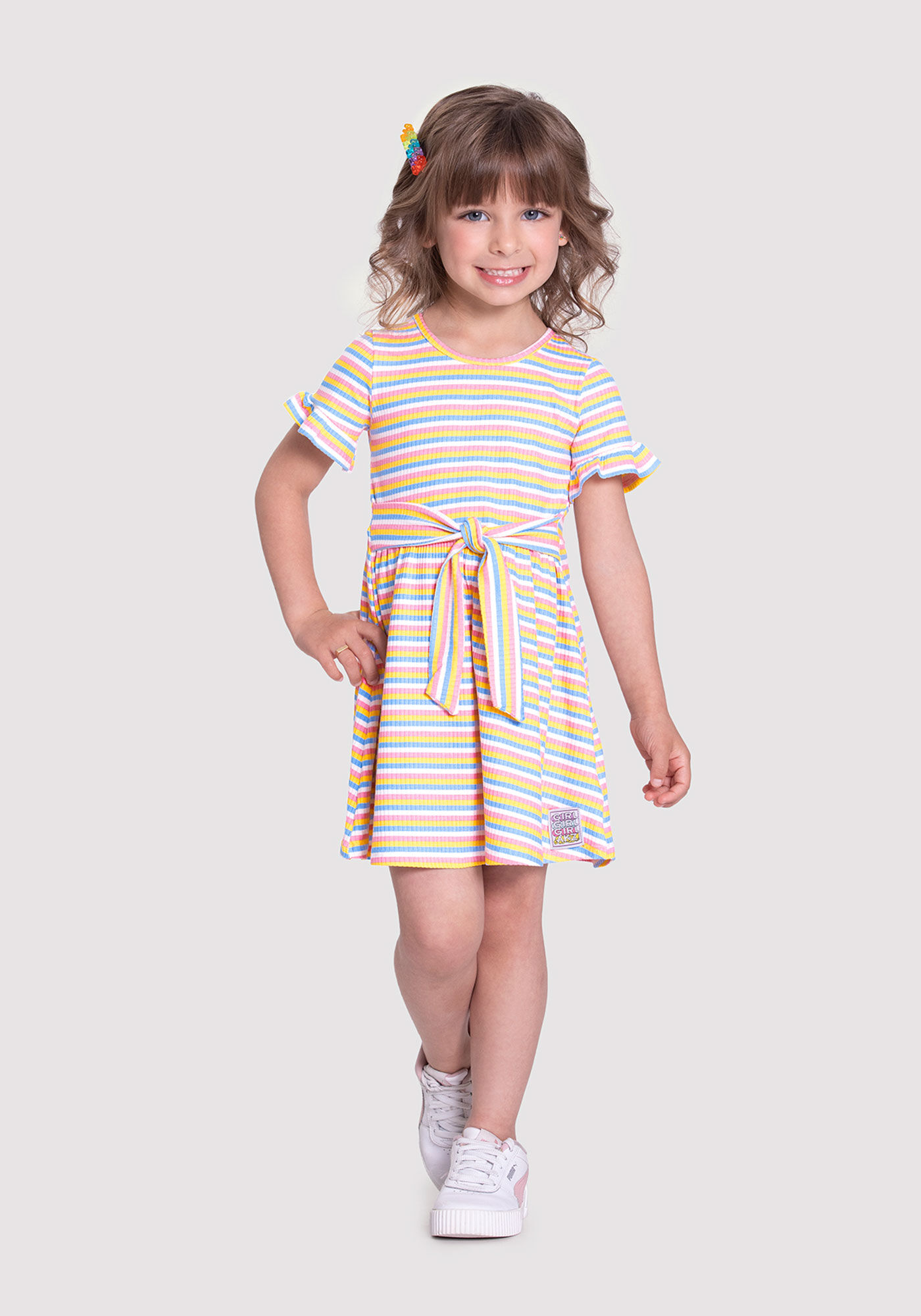 Vestido infantil de listra hotsell