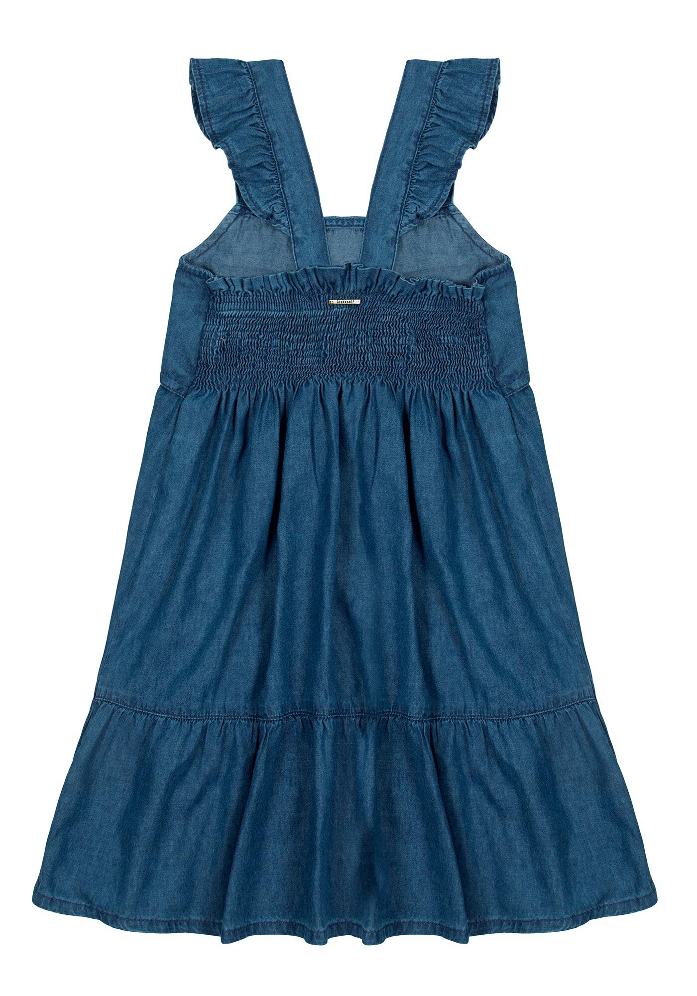 Vestido jeans sales longo infantil