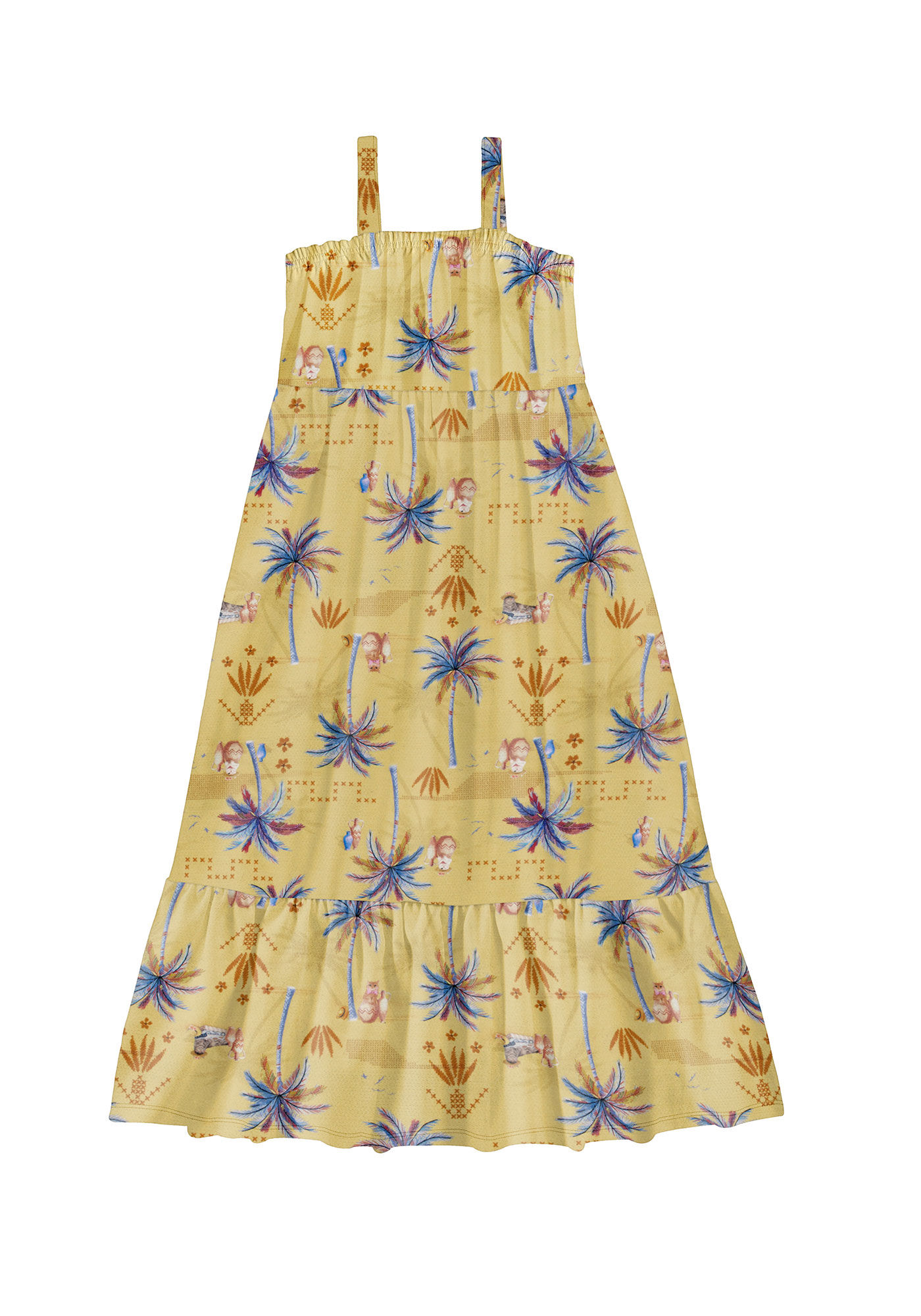 Vestido longo discount de malha infantil