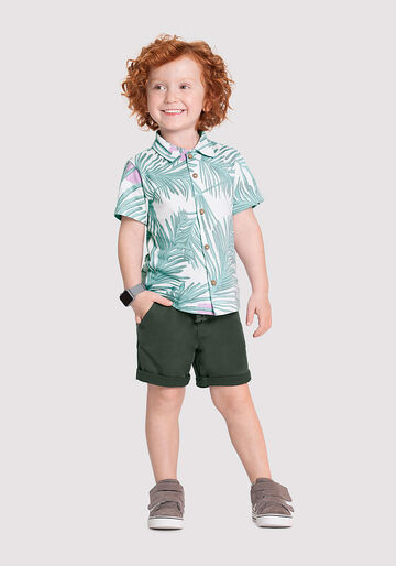 Camisa Manga Curta Infantil Menino Estampada, FRESCOR OFF, large.
