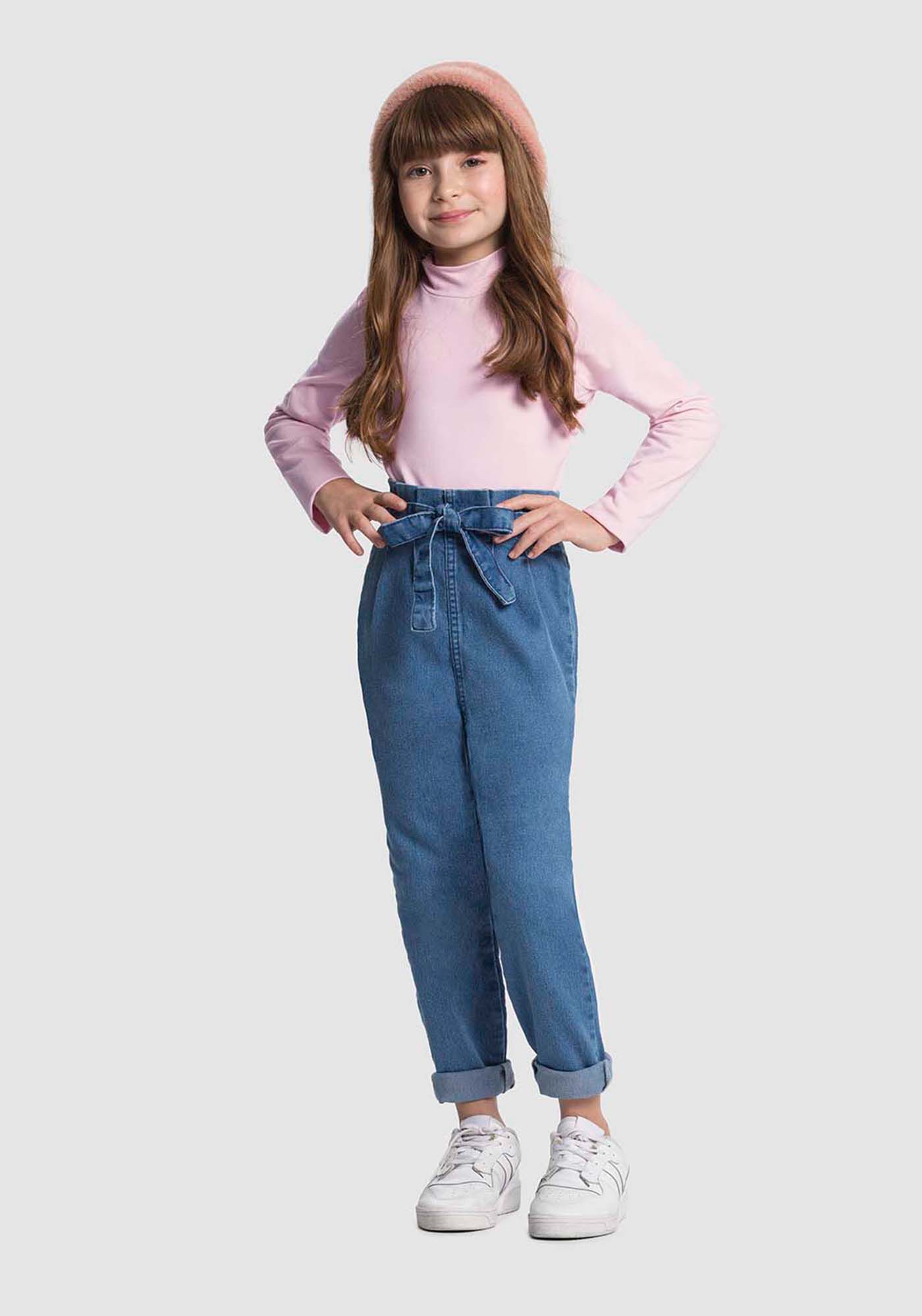 Calça jeans 2024 feminina clochard