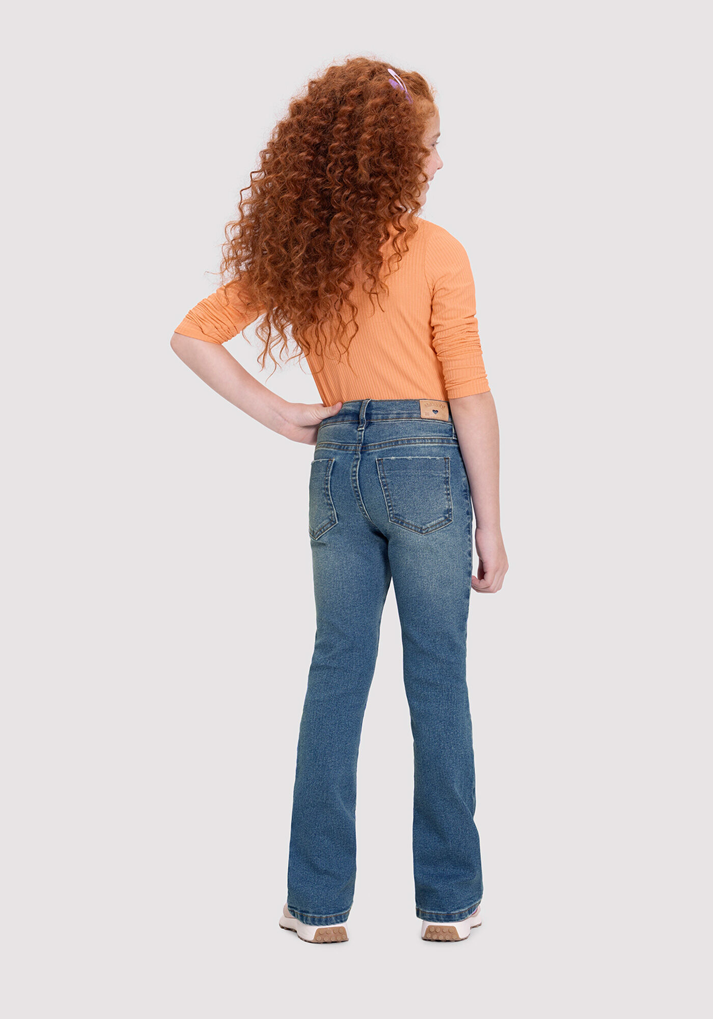 Cal a Jeans Flare Infantil Menina Estonada Alakazoo