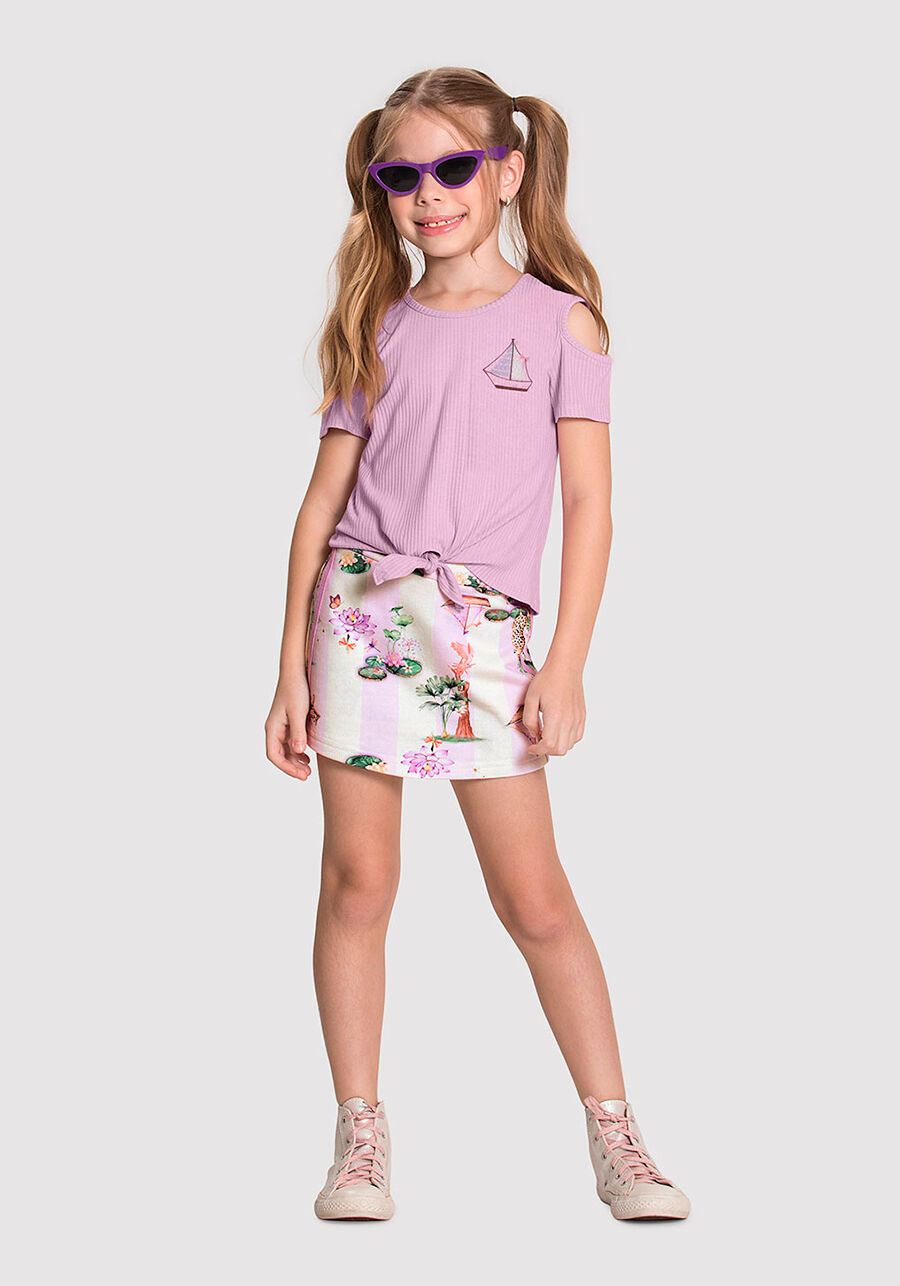Saia justa infantil hot sale