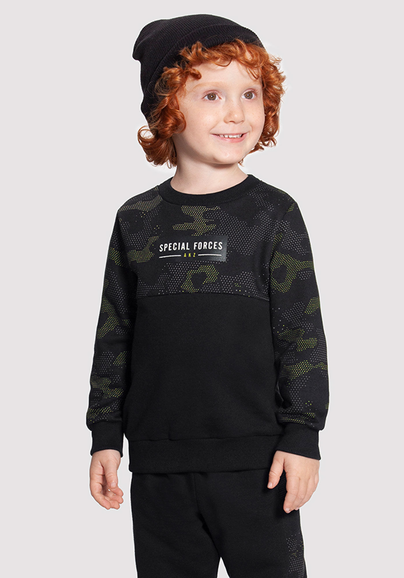 Moletom infantil sale camuflado