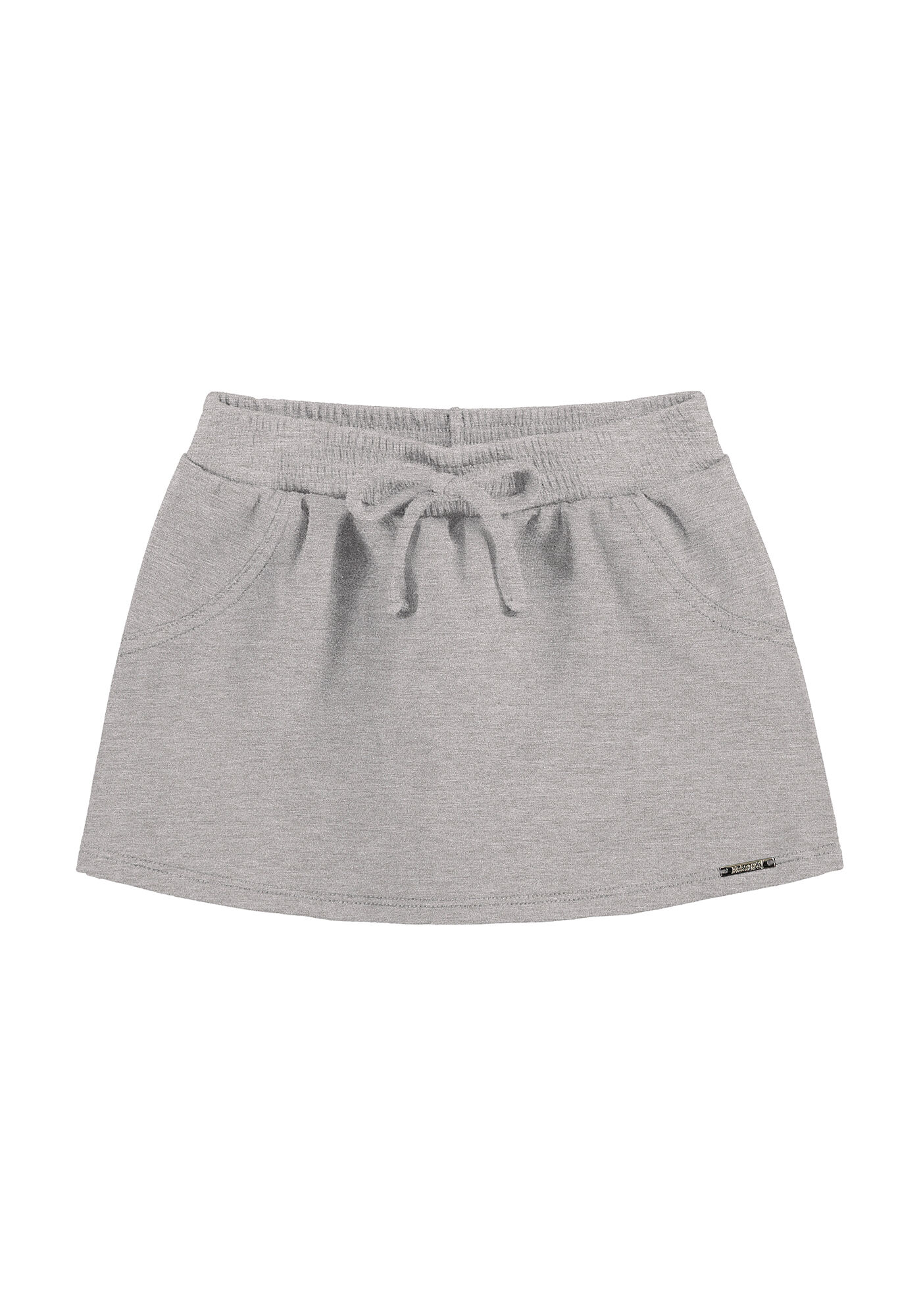 Shorts Saia Infantil Menina em Moletom B sico Alakazoo