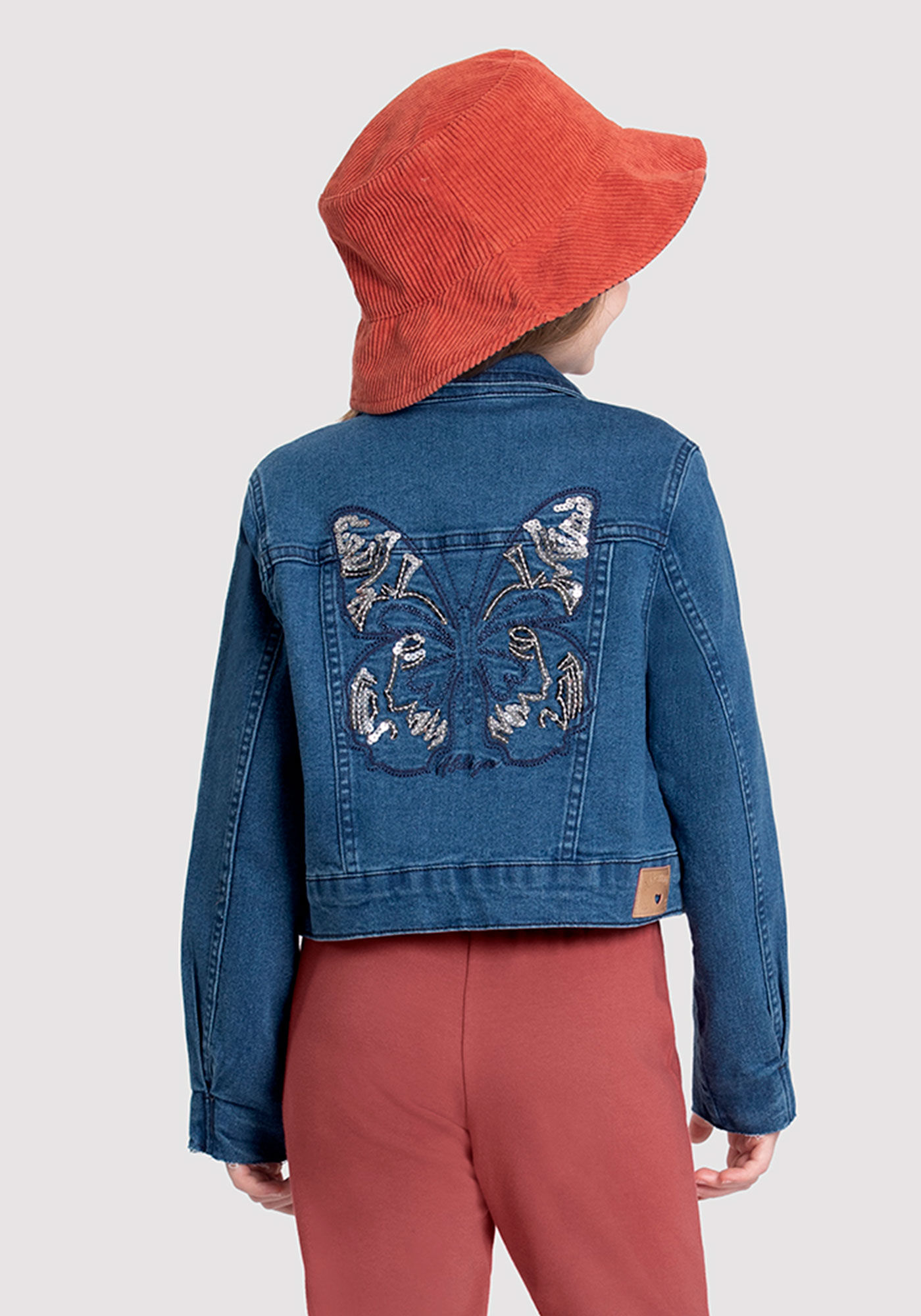 Jaqueta jeans infantil bordada sales