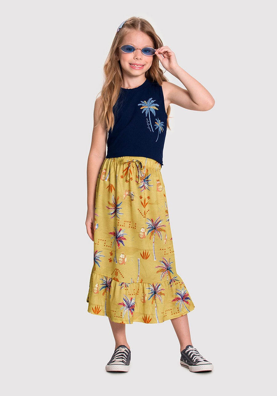 Conjunto saia store infantil