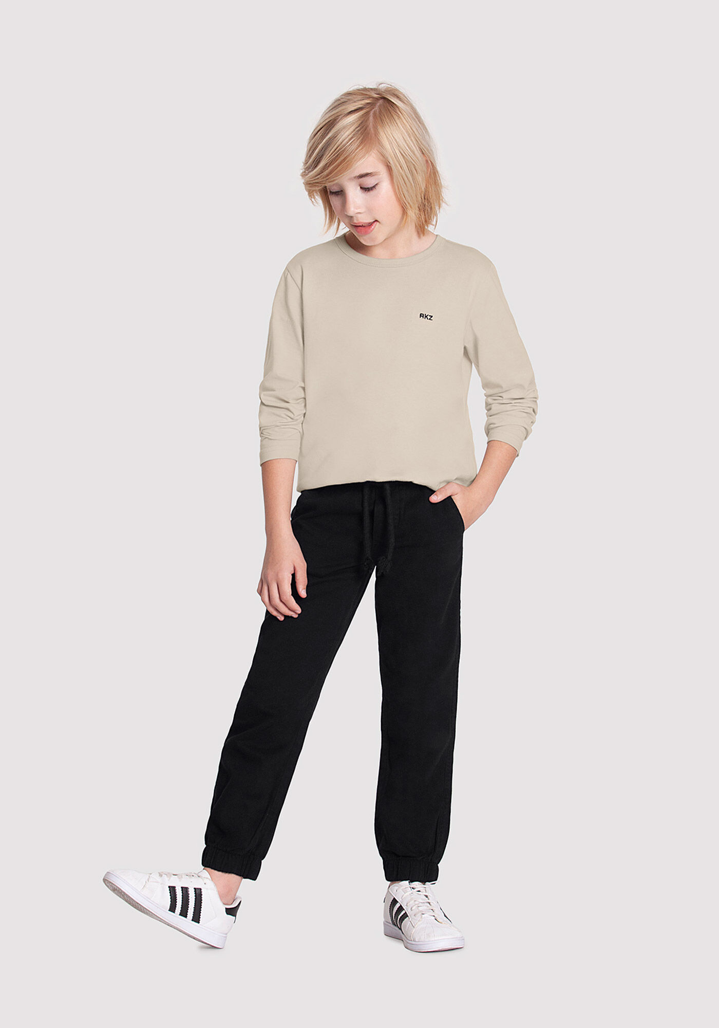 Calça sarja outlet preta infantil