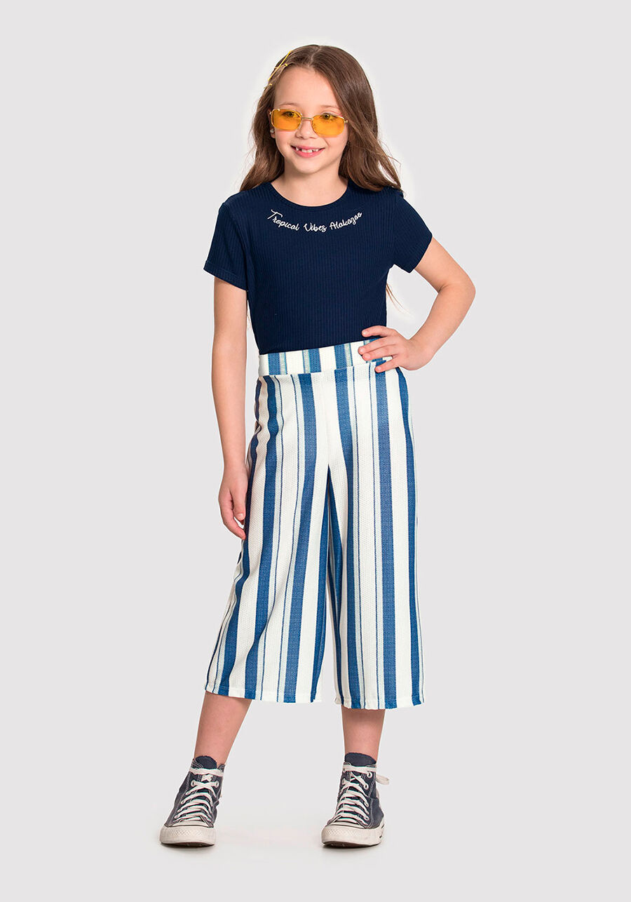 Conjunto shop infantil pantacourt
