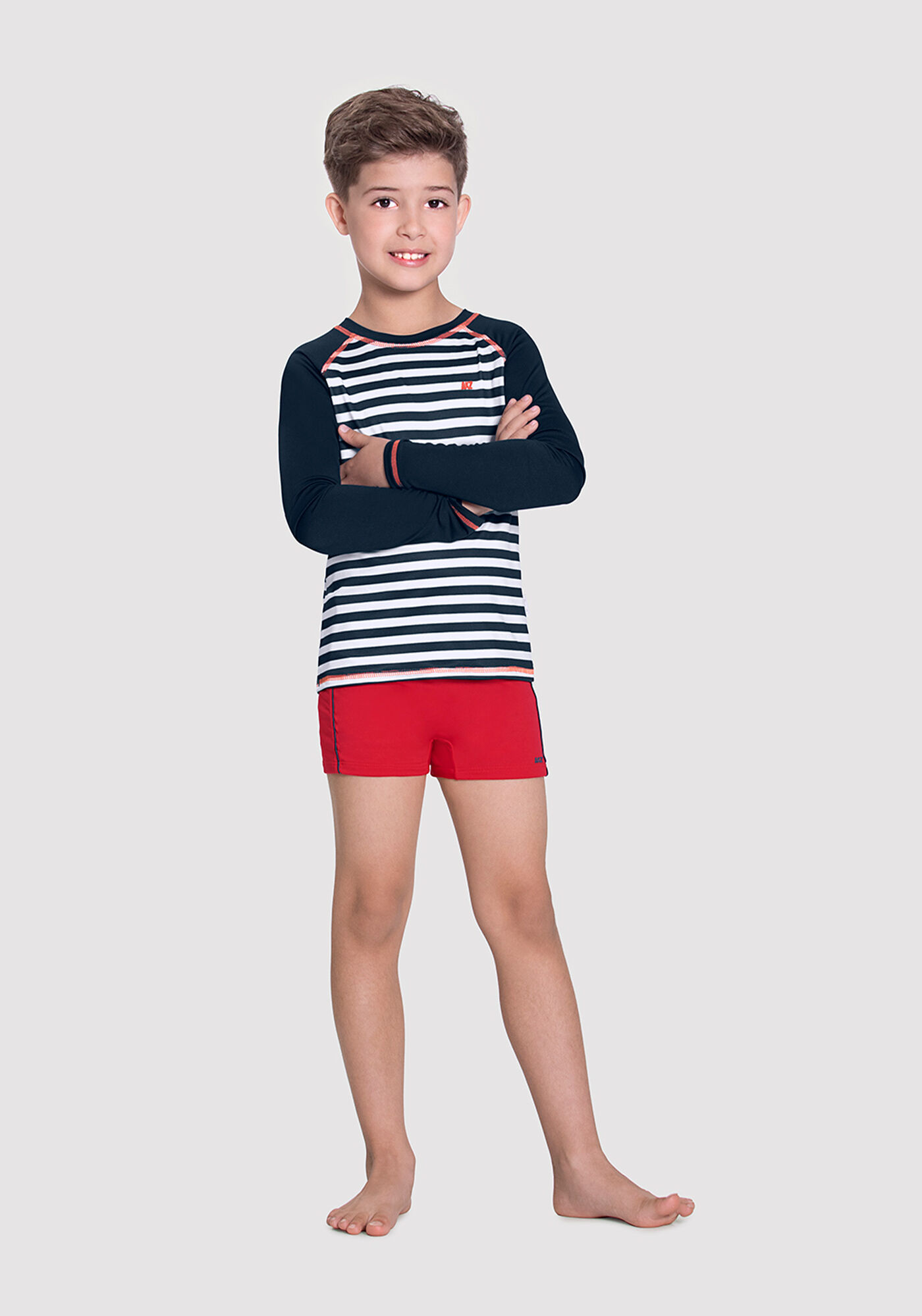 Camiseta Praia Infantil Menino com Manga Longa Alakazoo