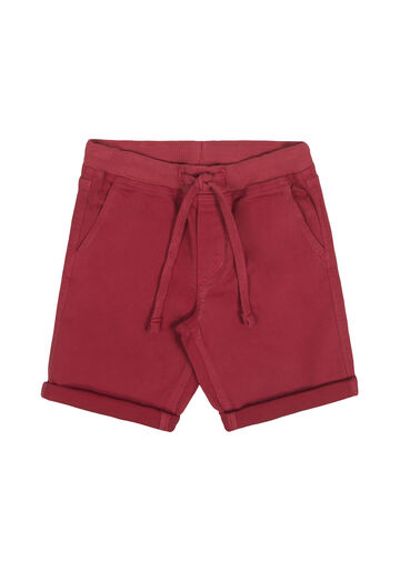 Bermuda Jogging Infantil Menino Em Sarja Com Elastano, VERMELHO SKETCH. Bermuda Jogging Infantil Menino Em Sarja Com Elastano, VERMELHO SKETCH, large.