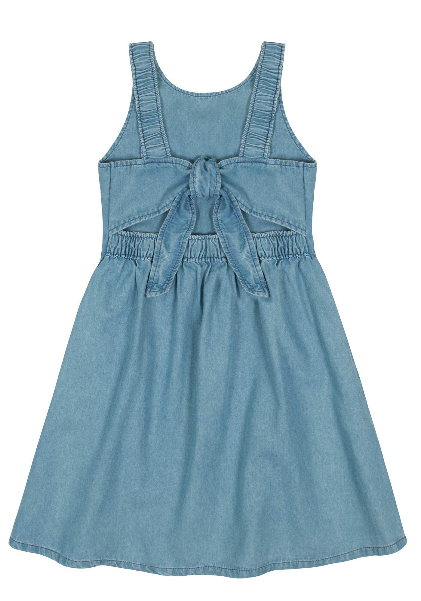 Vestido jean shop infantil