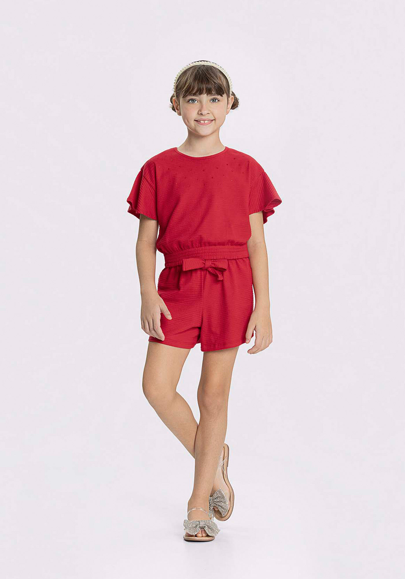 Chinelo Petite Jolie Knit Flat Hit Pink/Translucido PJ7315