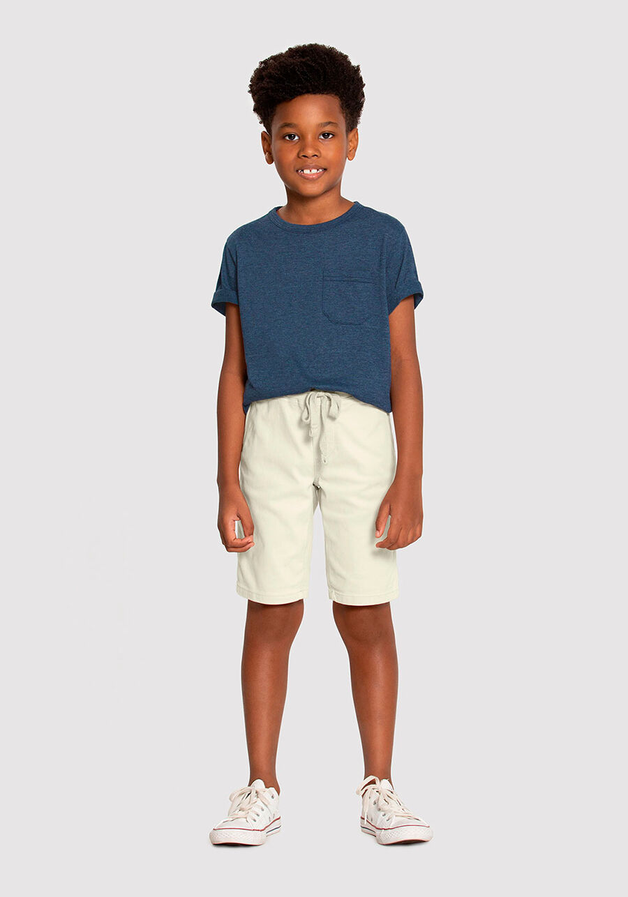 Bermuda Sarja Infantil Menino com C s Ribana Alakazoo