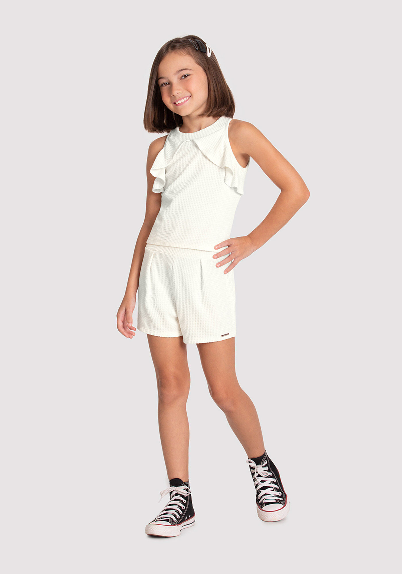Conjunto de malha infantil hotsell