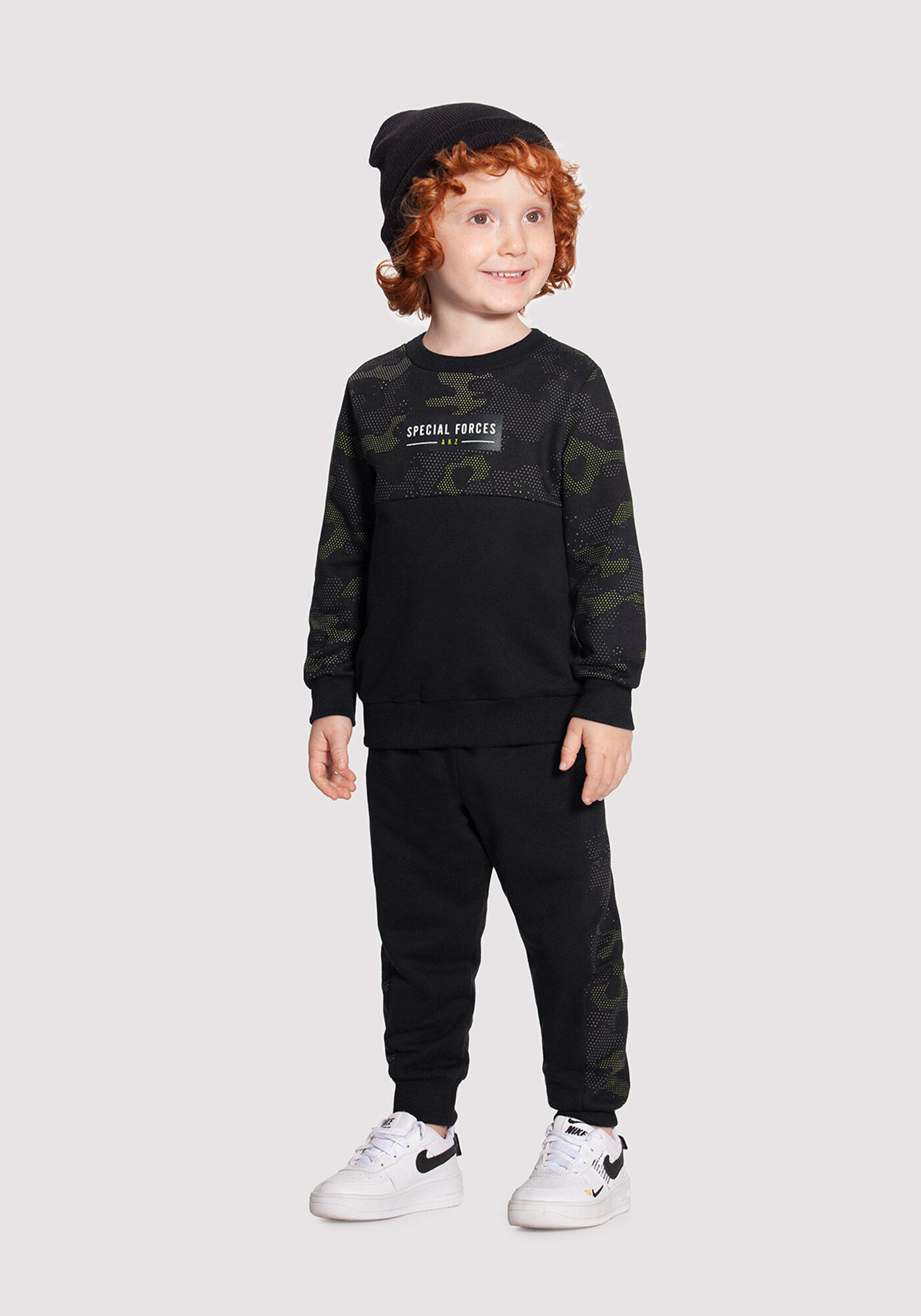 Moletom camuflado preto top