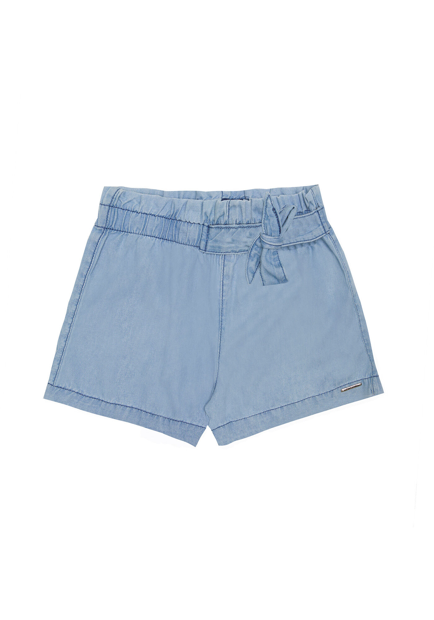 Shorts com shop laço jeans