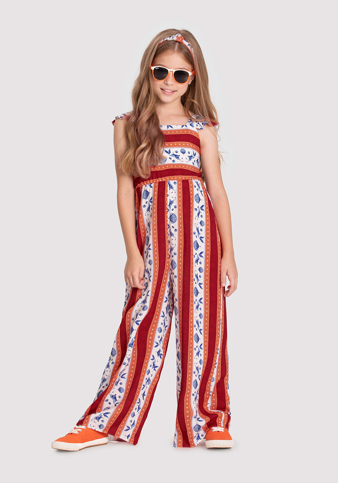 Vestido longo infantil best sale em viscose estampado