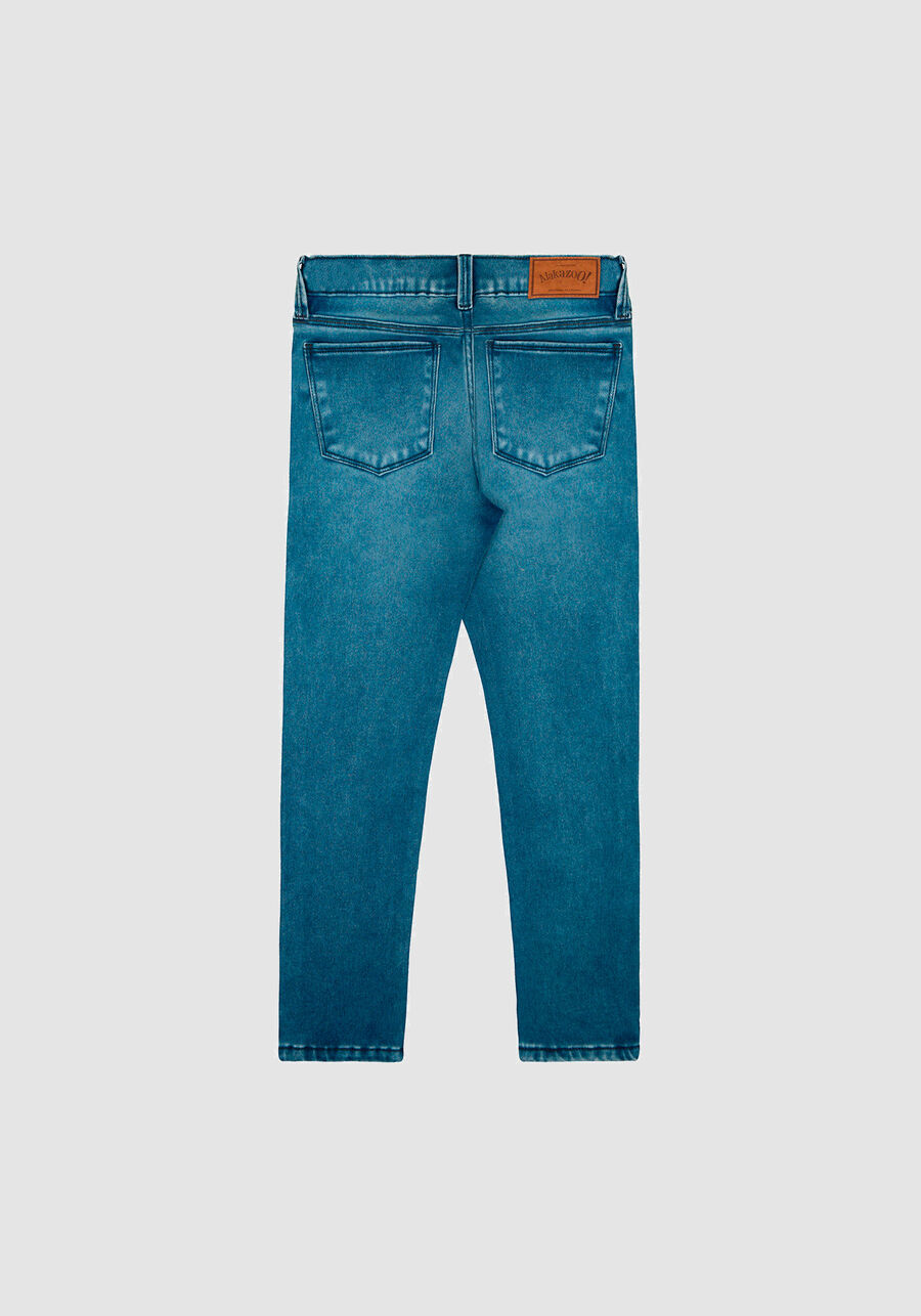 Calça Jeans Infantil Menino com Cintura Ajustável, JEANS, large.
