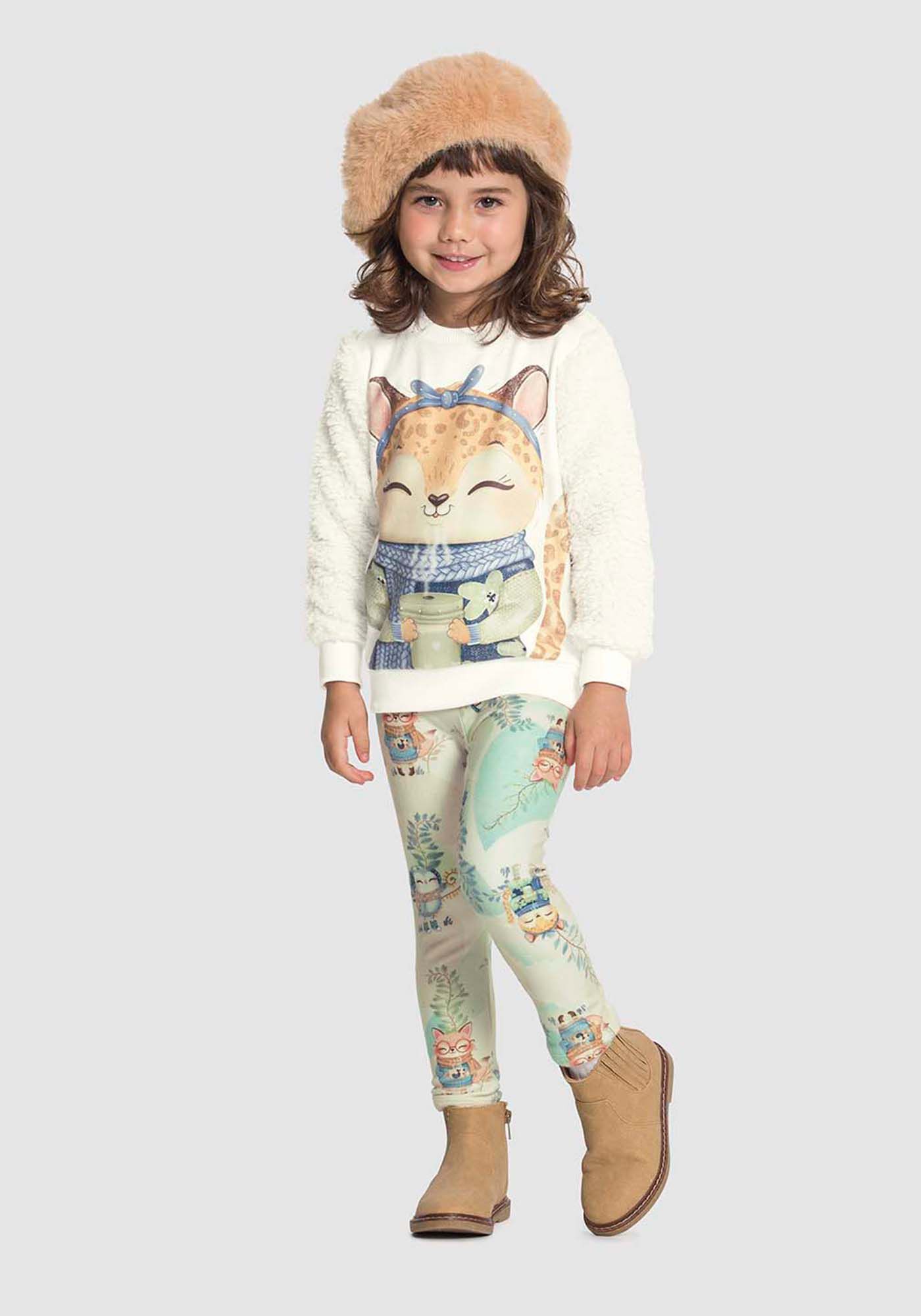 Conjunto store inverno alakazoo