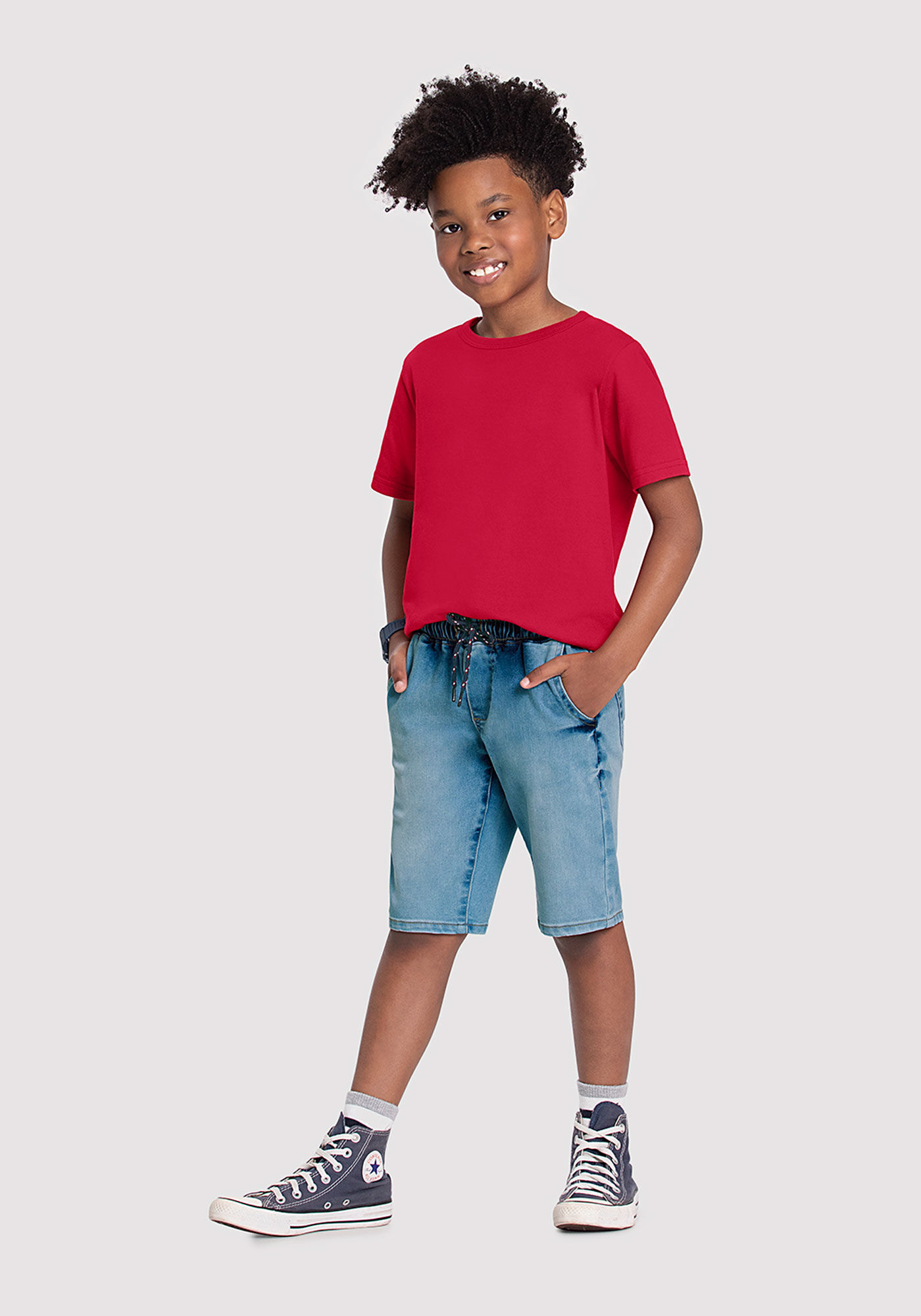 Short jeans cadarço sale
