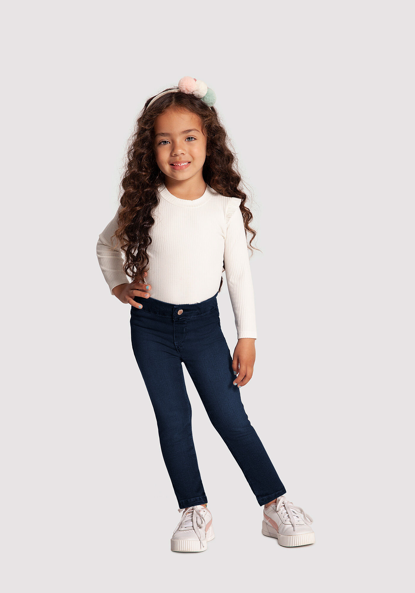 Camisa jeans infantil feminina clearance