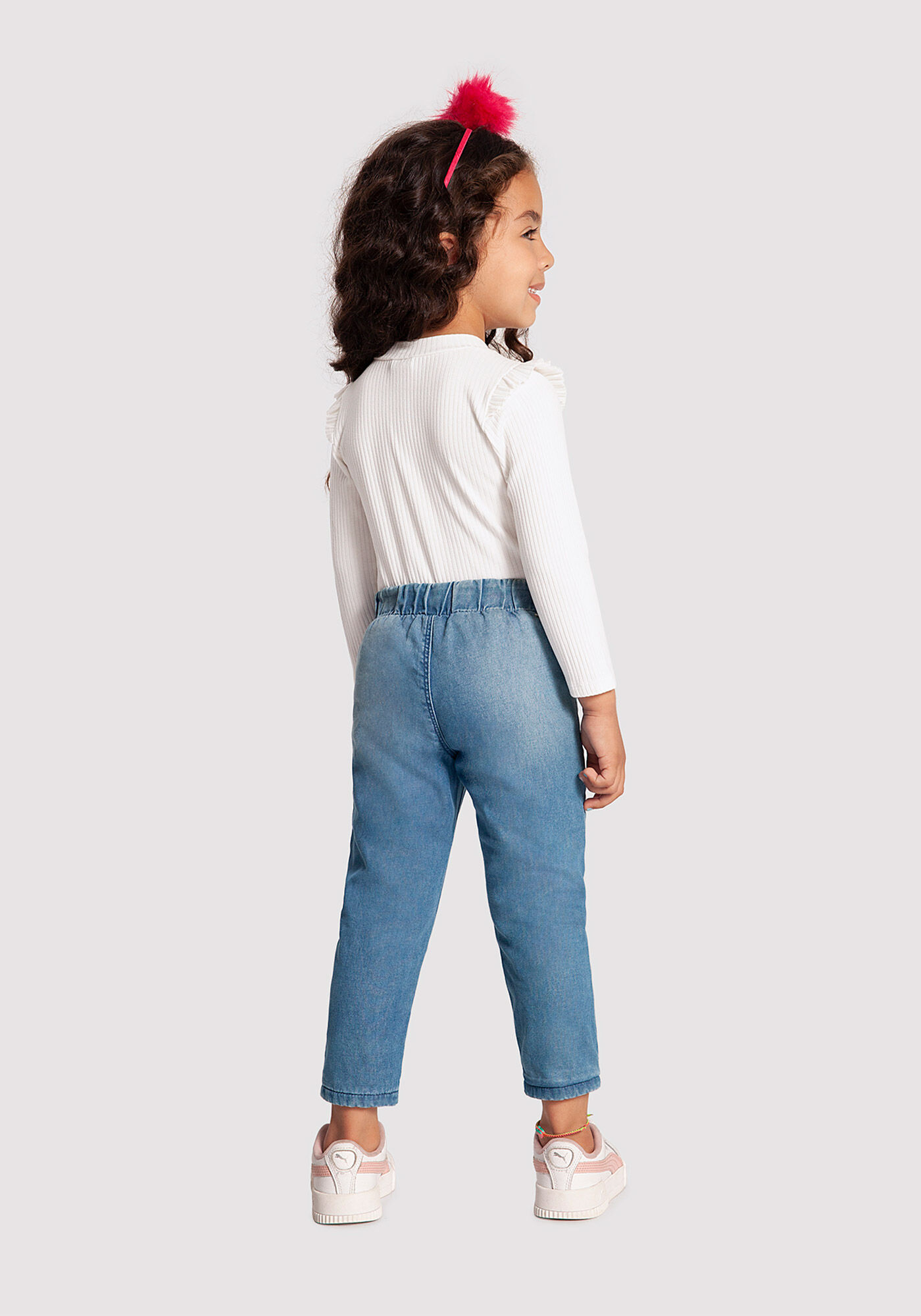 Calça store laço jeans