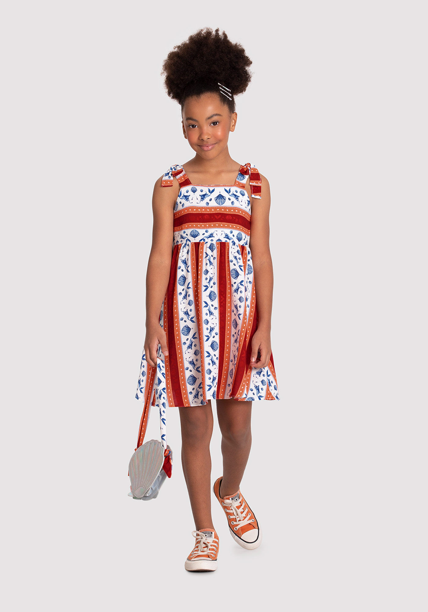 Vestido infantil shop estampa sereia