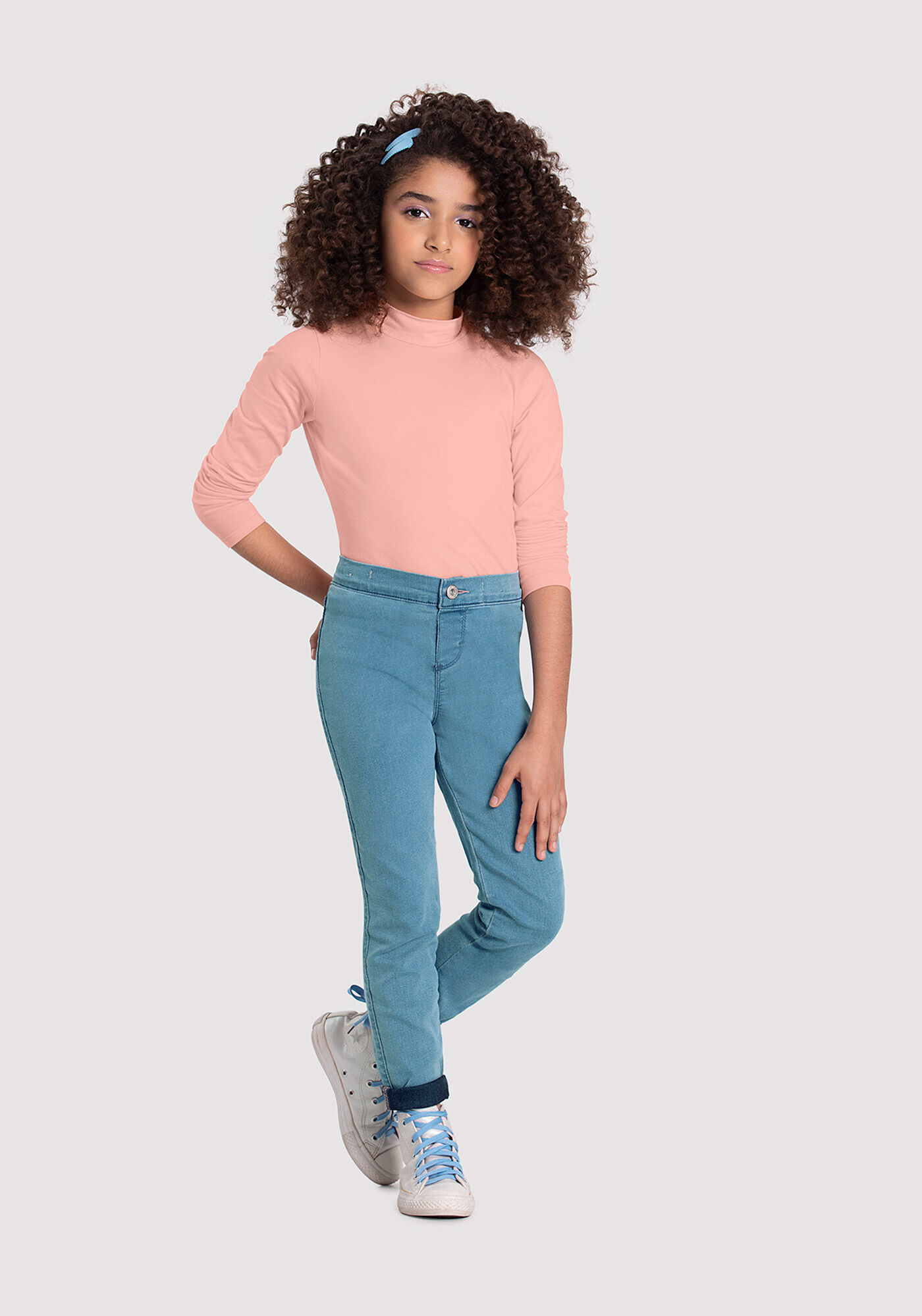 Cal a Jeans Skinny Infantil Menina Estique se Alakazoo