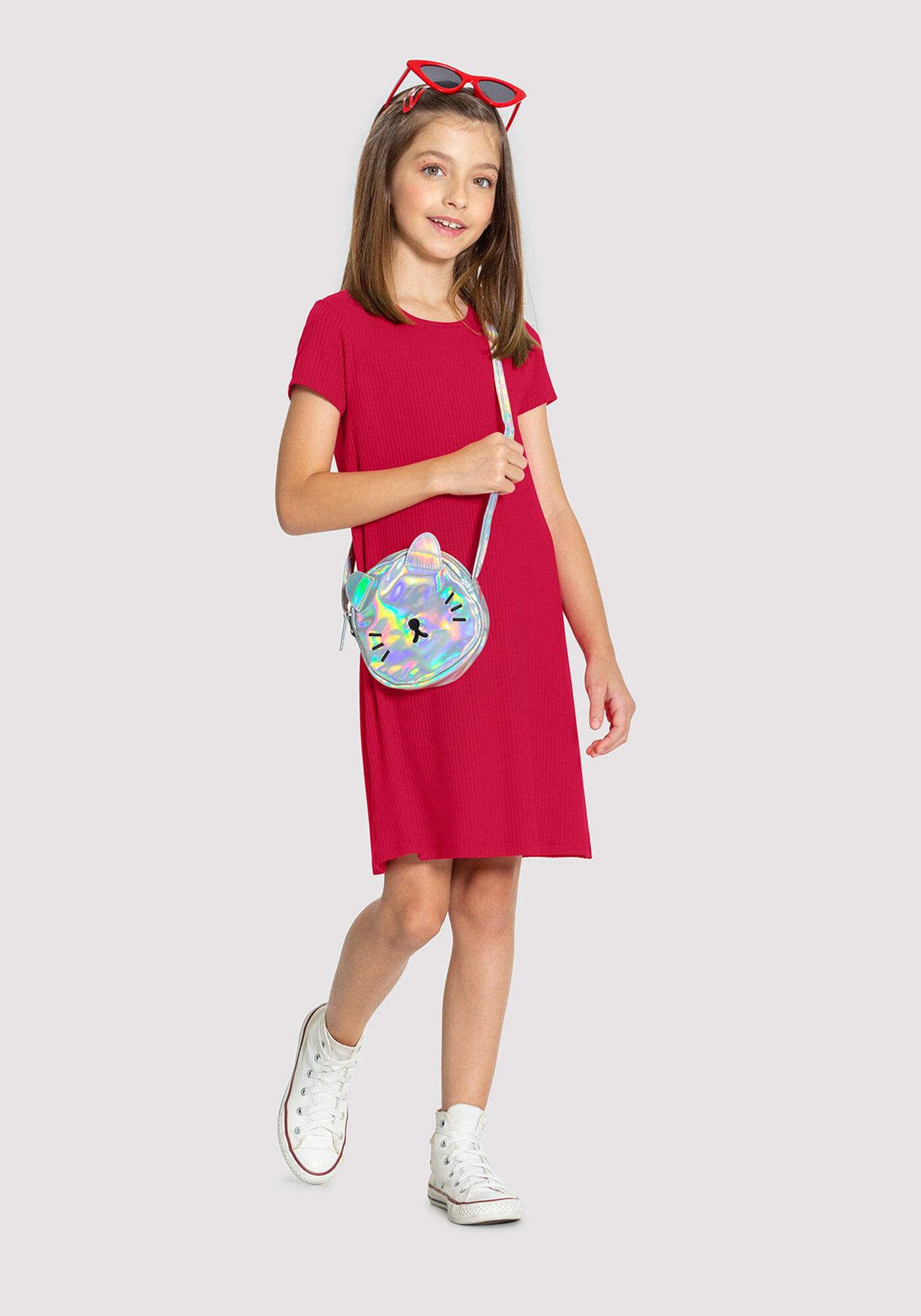 Vestido 2025 canelado infantil