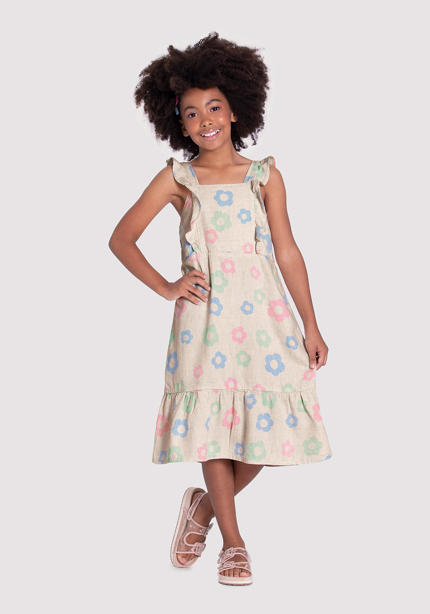Vestido infantil de sarja top