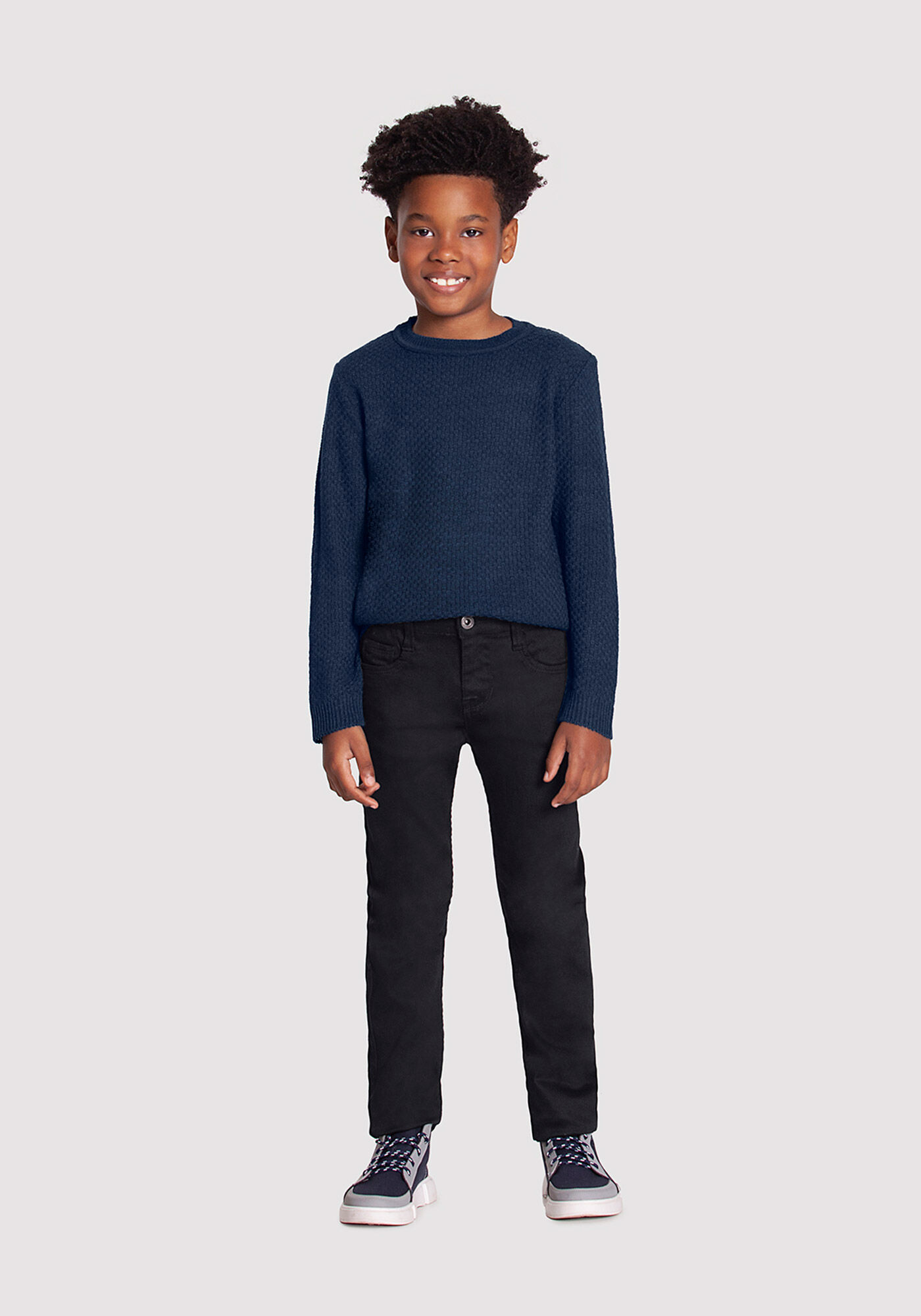 Calça sarja preta cheap infantil