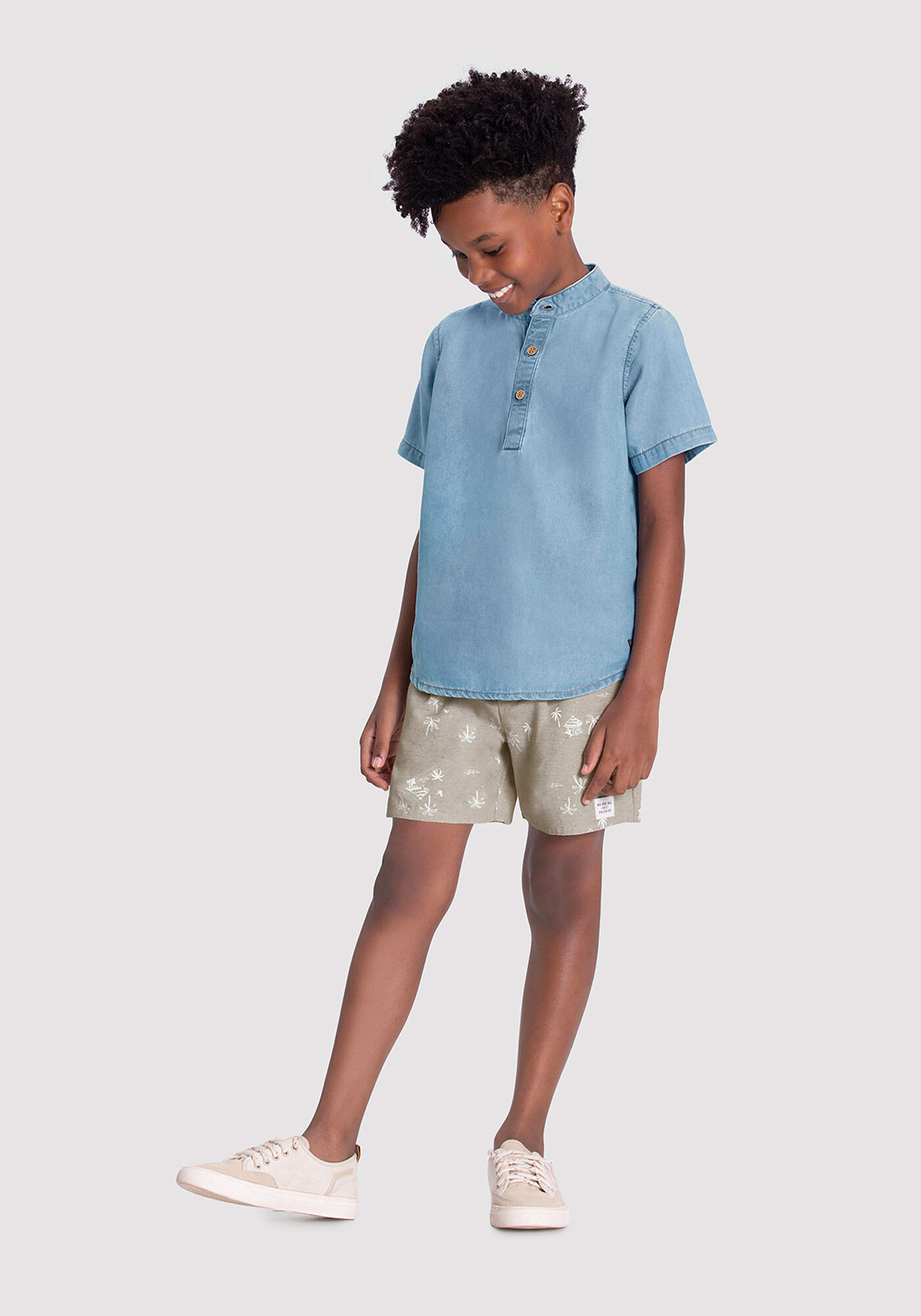 Bermuda Infantil Menino Estampada com Cadar o Alakazoo