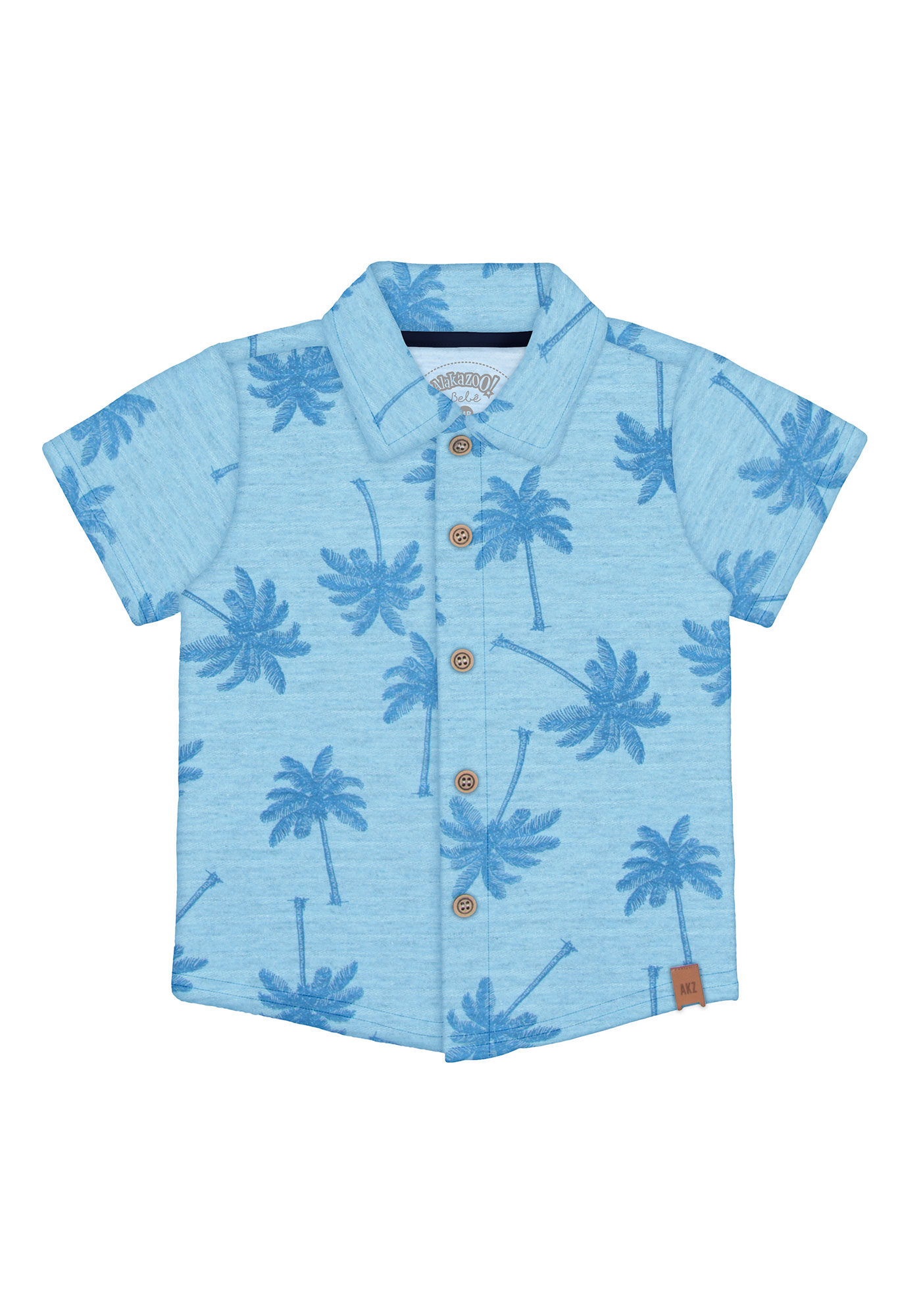 Camisa Beb Menino Manga Curta Estampada