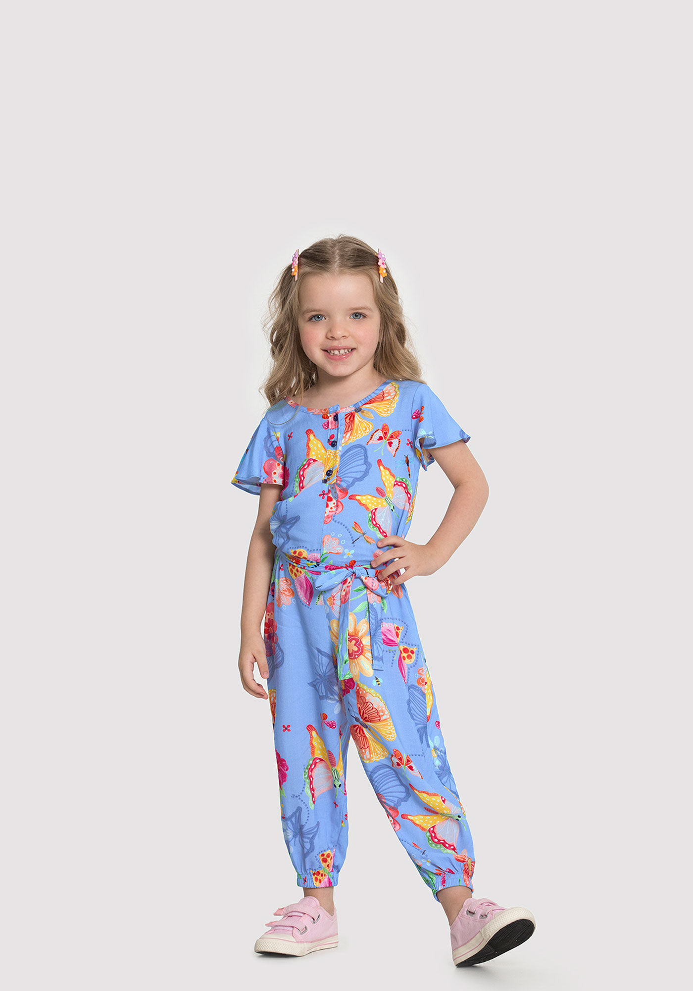 Macaquinho infantil de sales viscose