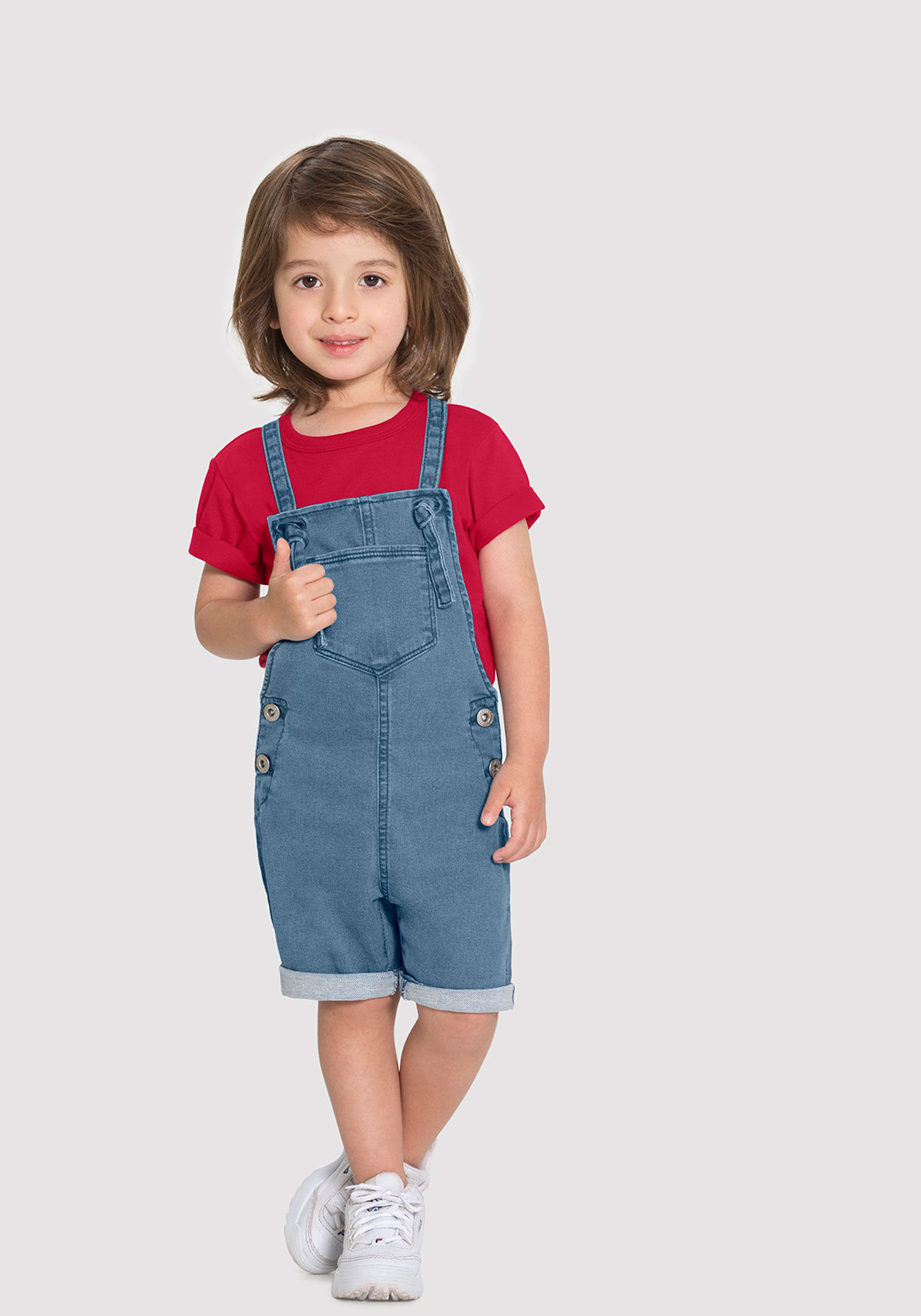 Macacão jeans infantil hotsell