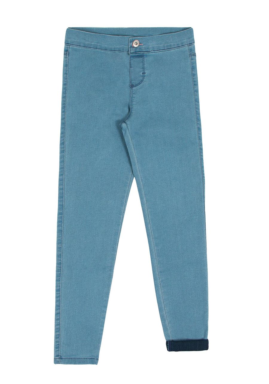 Calça Jeans Skinny Infantil Menina Estique-se, JEANS CLARO, large.
