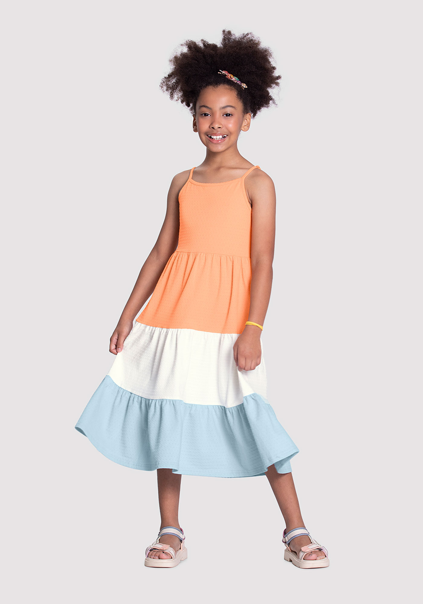 Vestido midi infantil 2025