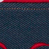 Vestido Infantil Menina em Moletom Denim com Blusa, MYLOVE VERMELHO, swatch.