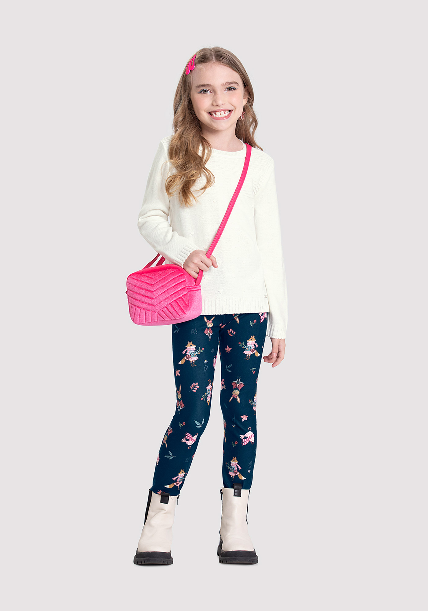 Legging Infantil Menina Algodão Melancia - Mariposita Kids, Roupas Infantis