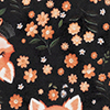 Blusa Estampada De Mangas Longas Infantil Menina, FOX MARINHO, swatch.