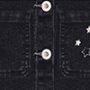 Jaqueta Jeans Menina Com Elastano E Bordado Com Lurex, PRETO, swatch.