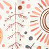 Vestido Curto Estampado Infantil Com Recortes Nas Mangas, SOLAR LARANJA, swatch.